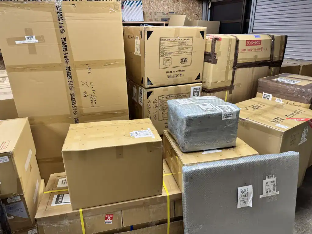 集運商品貨物集中放置
